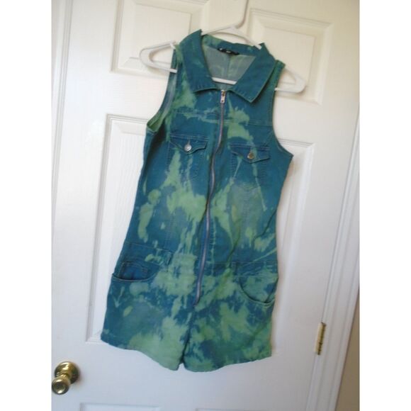 Tie Dyed Romper Jumper one piece shorts size 11/12 - Picture 1 of 6